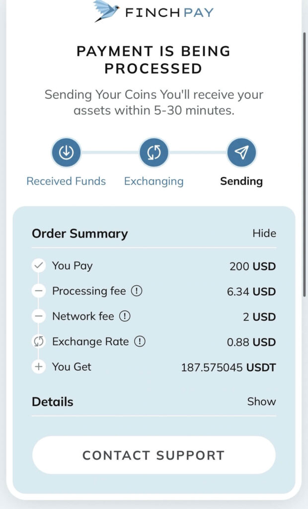payment is being processed