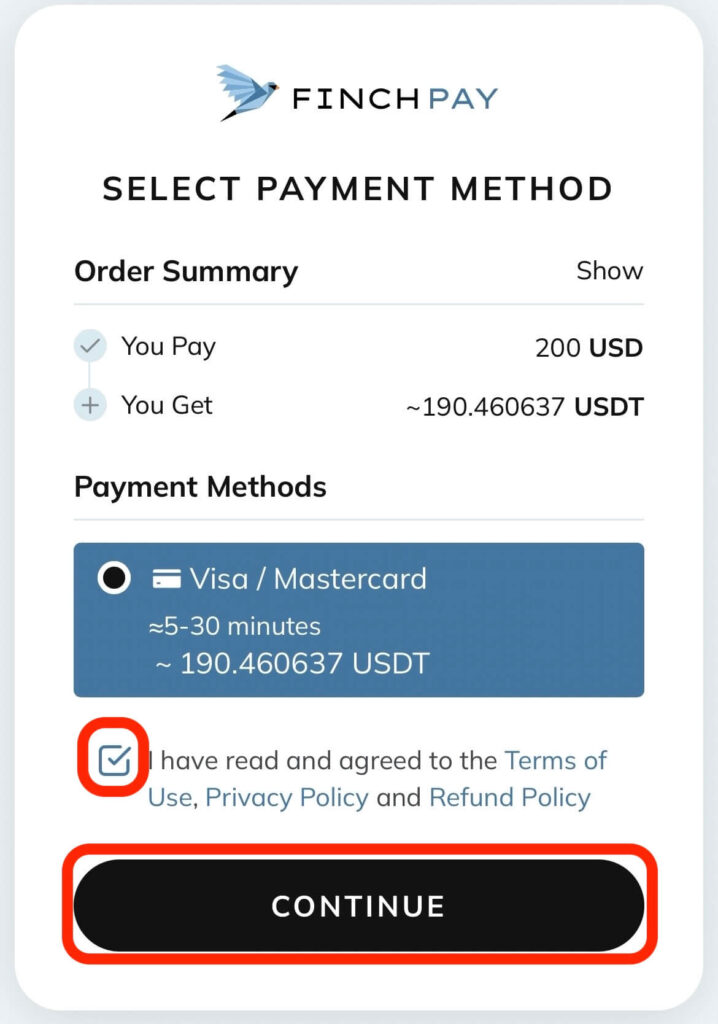 payment method