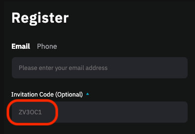 invitation code enter