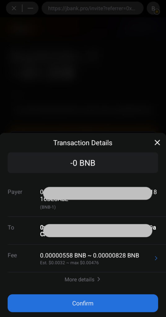 BNB will be deducted as a gas fee