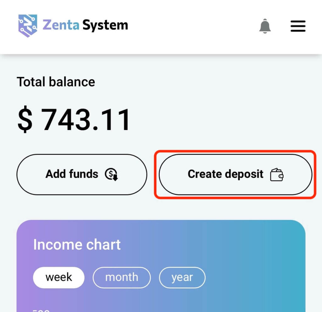 Create Deposit