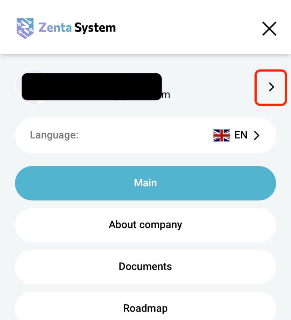 Select the Account section