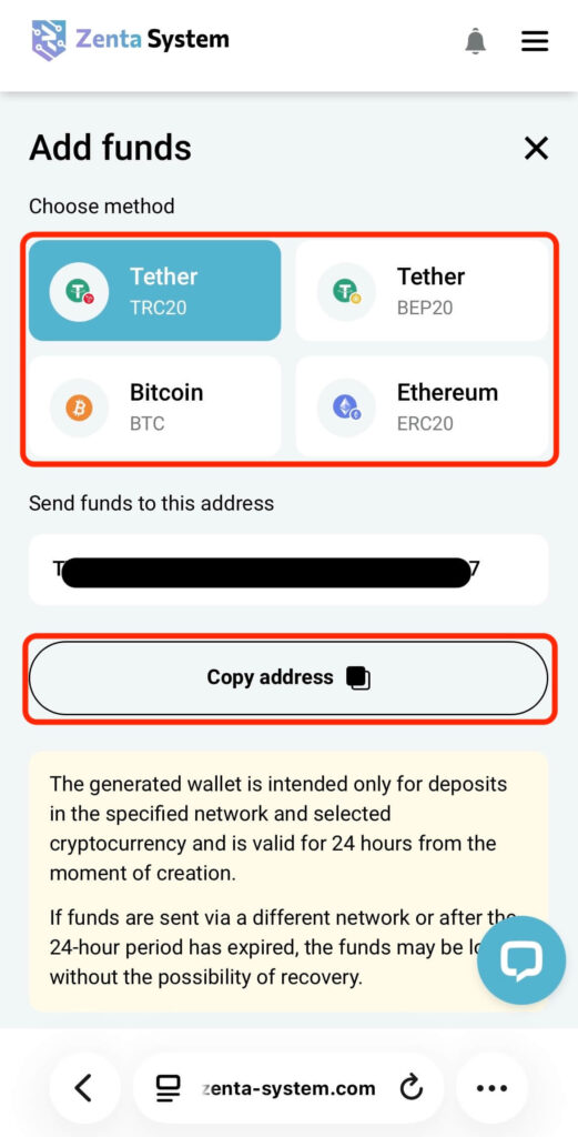 Tether (USDT), Bitcoin (BTC), and Ethereum (ETH).