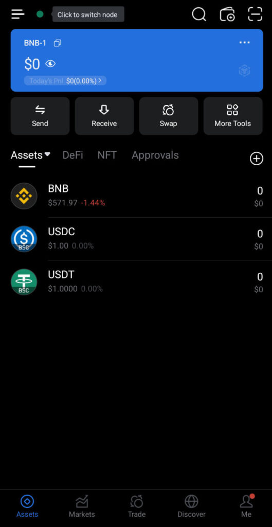 You have successfully created your BNB Chain wallet