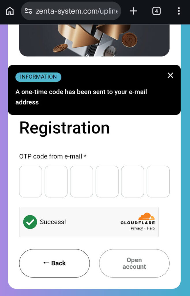 once time code enter