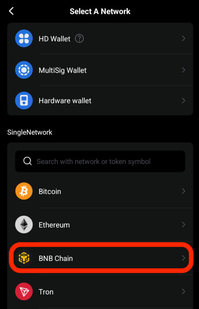 select BNB Chain