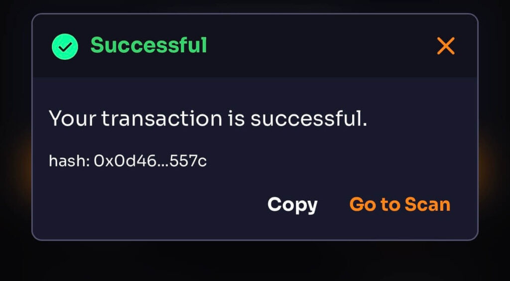 staking successful